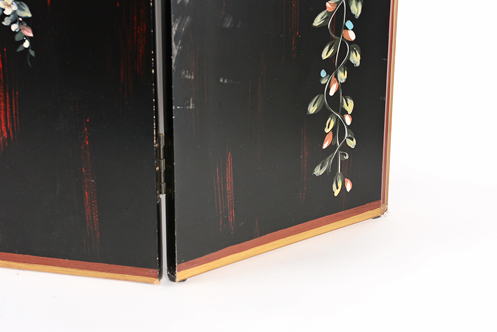 Painted Wooden Fire Screen