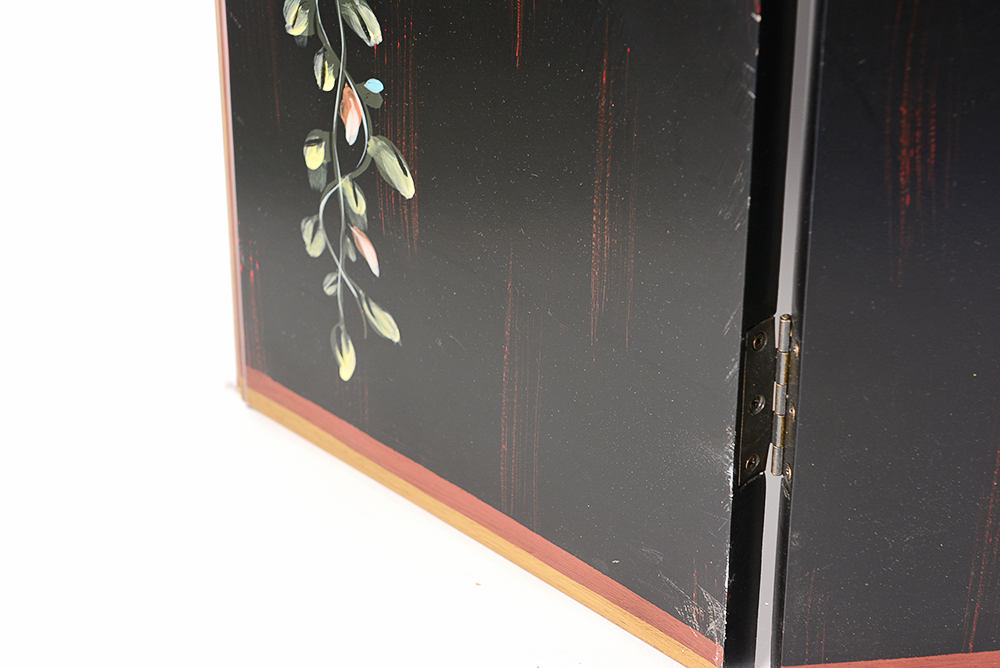 Painted Wooden Fire Screen