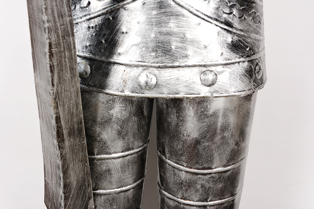 Full Size Tin Suit of Armor with Sword and Shield