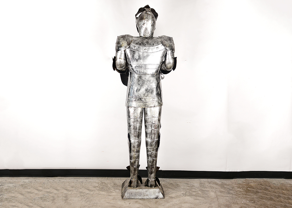 Full Size Tin Suit of Armor with Sword and Shield