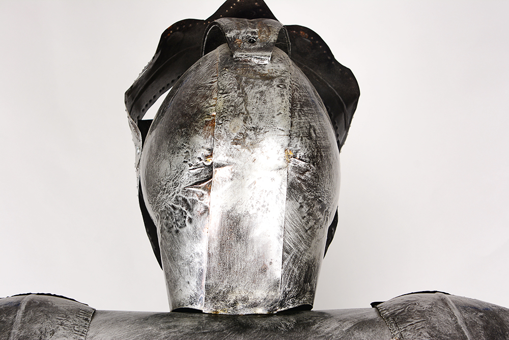 Full Size Tin Suit of Armor with Sword and Shield