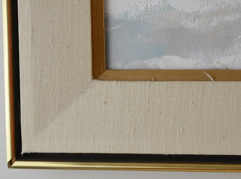 Robert Fabe Original Oil Painting Of Children Playing In the Snow