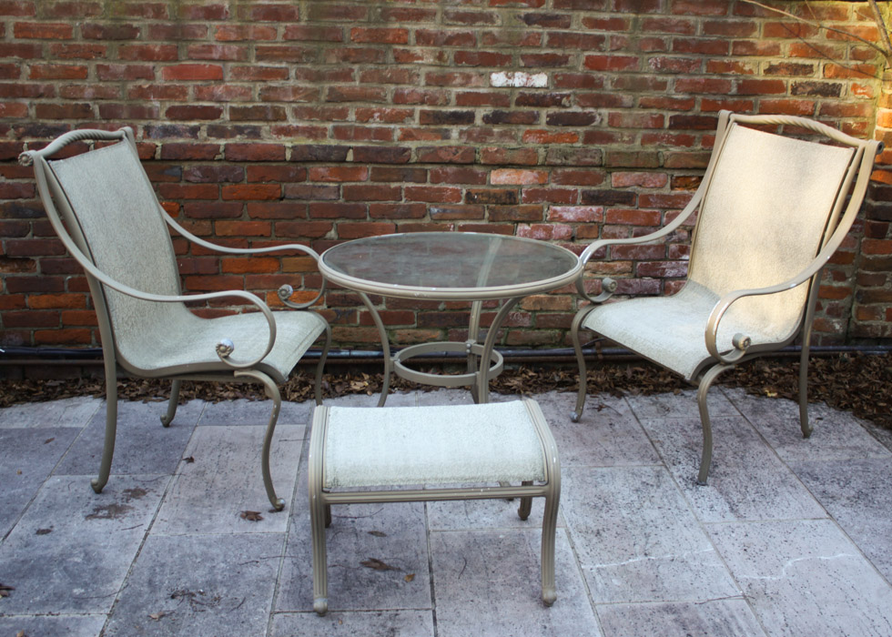 Small Metal Patio Table and Chairs