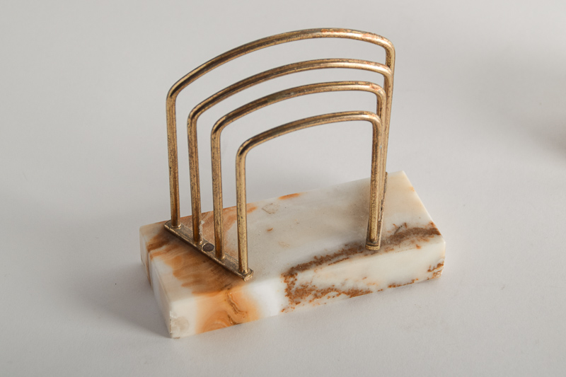 Vintage Onyx Base Desk Set