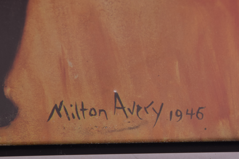 Milton Avery "Seated Blonde" Lithograph Reproduction Print