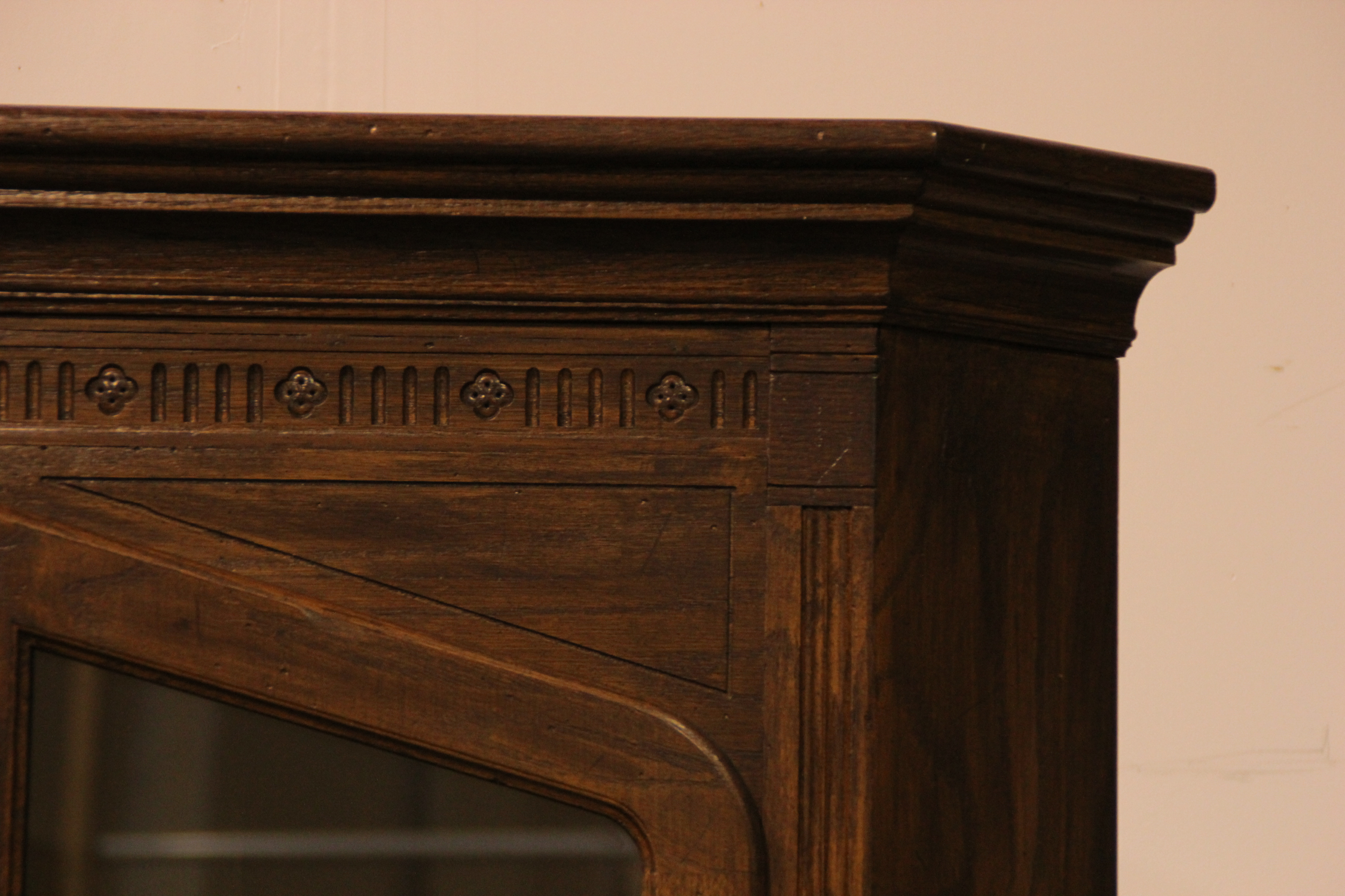 Traditional Tiger Maple Corner Cabinet