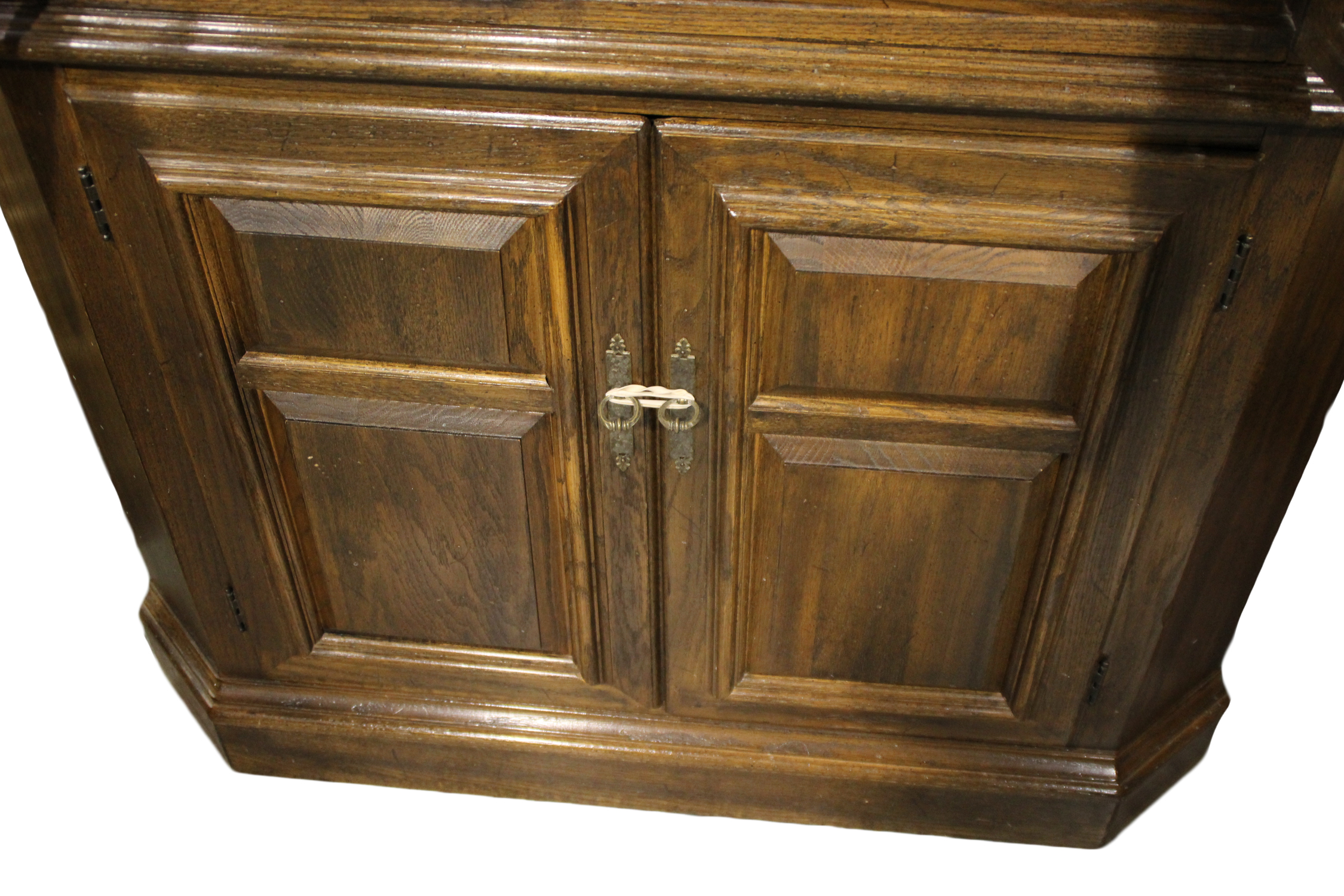 Traditional Tiger Maple Corner Cabinet