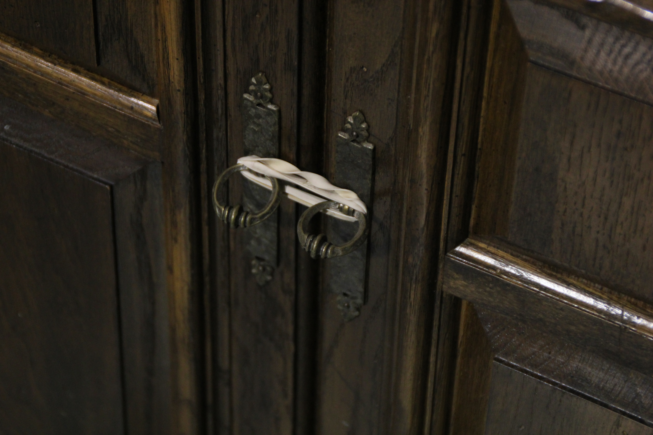 Traditional Tiger Maple Corner Cabinet