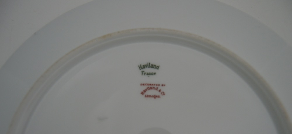Two Haviland France Limoges Plates