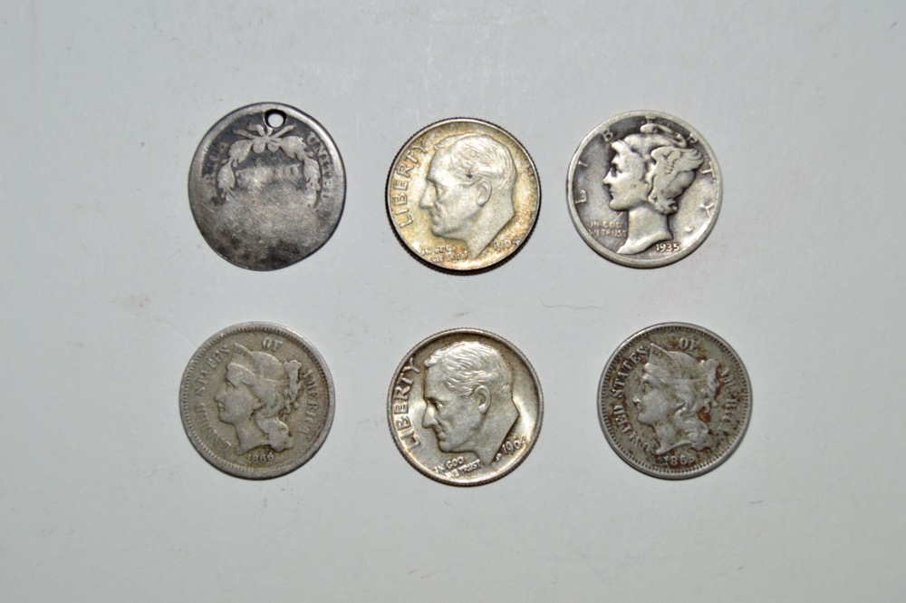 Dime and Three-Cent Collection