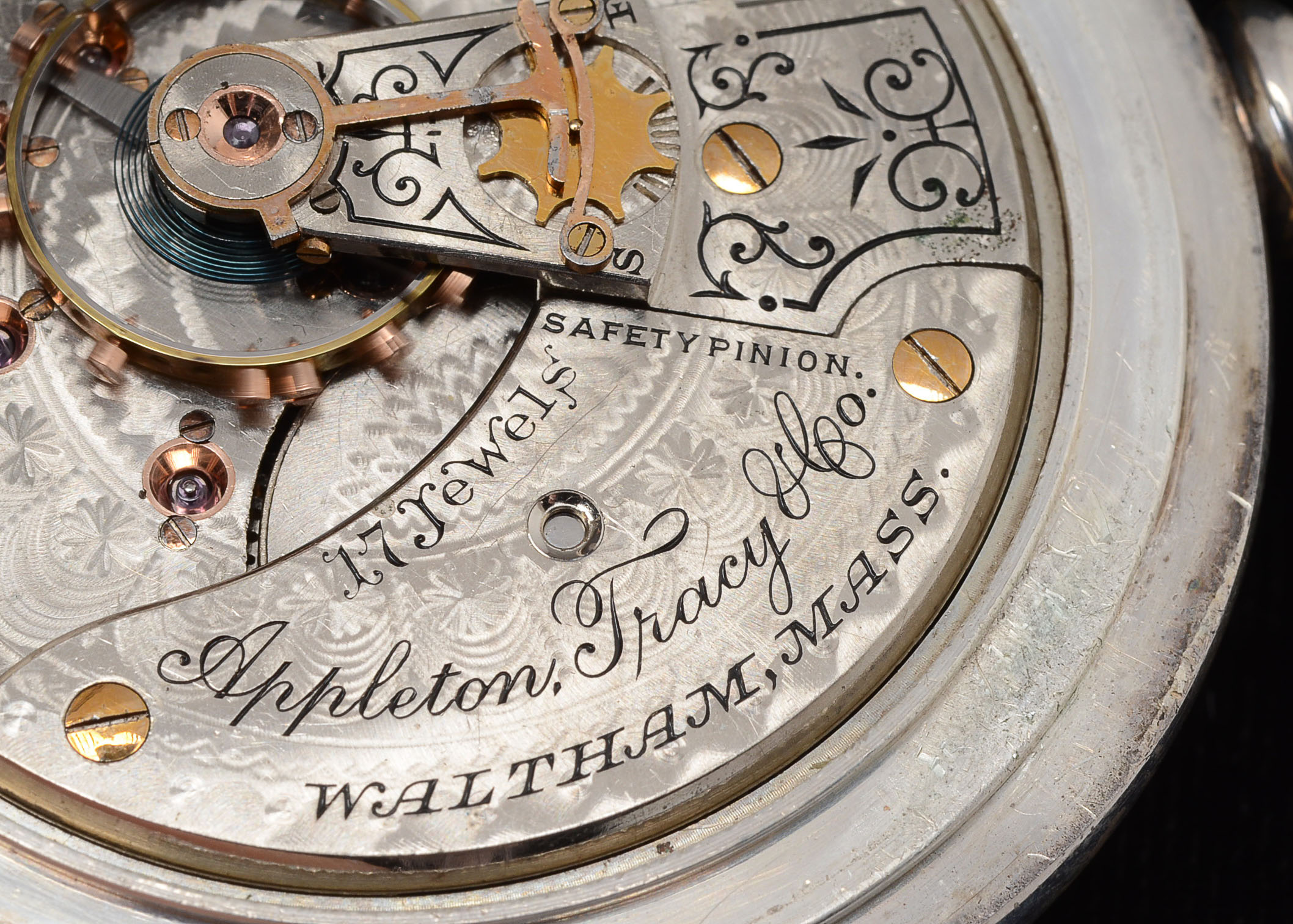 1898 Waltham Sterling Railroad Pocket Watch
