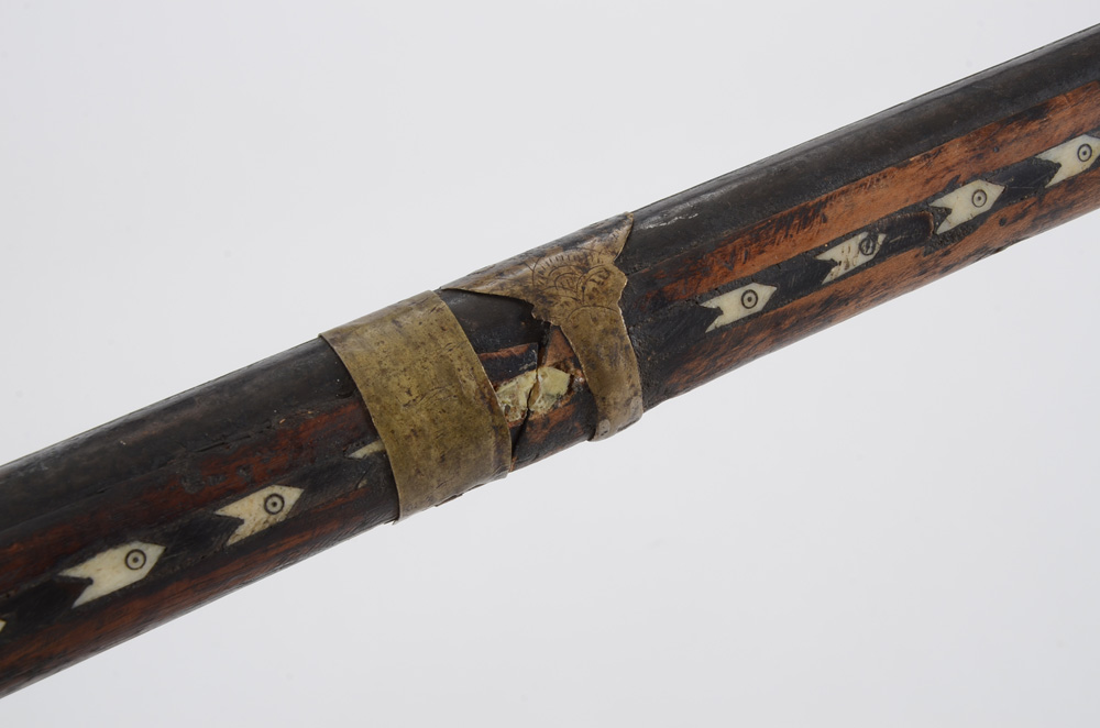 Antique Middle Eastern Bone Inlaid Musket