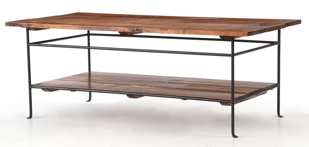 Arhaus Antiqued Pine Coffee Table