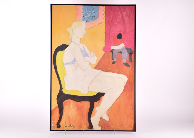Milton Avery "Seated Blonde" Lithograph Reproduction Print