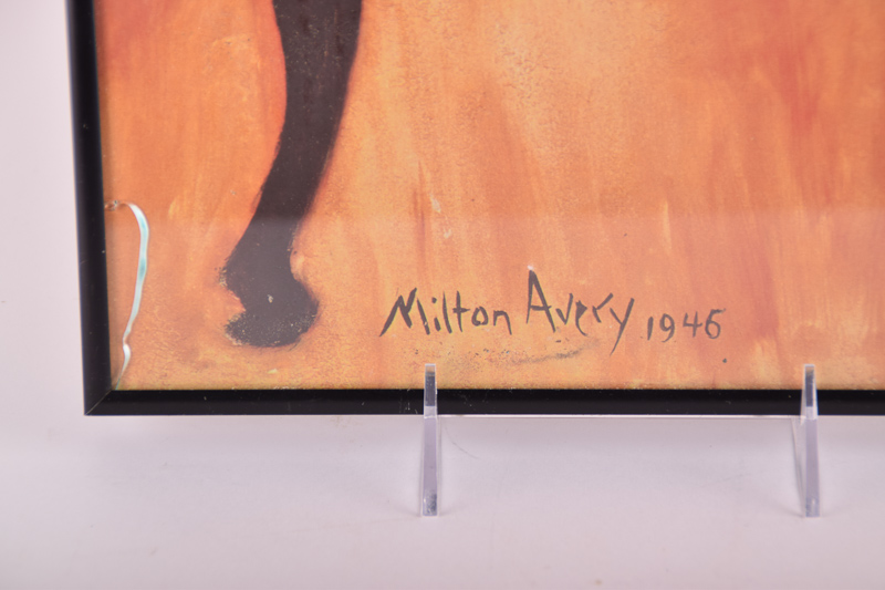 Milton Avery "Seated Blonde" Lithograph Reproduction Print