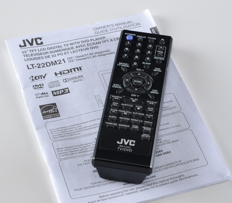 JVC Brand LCD 22" Color Television
