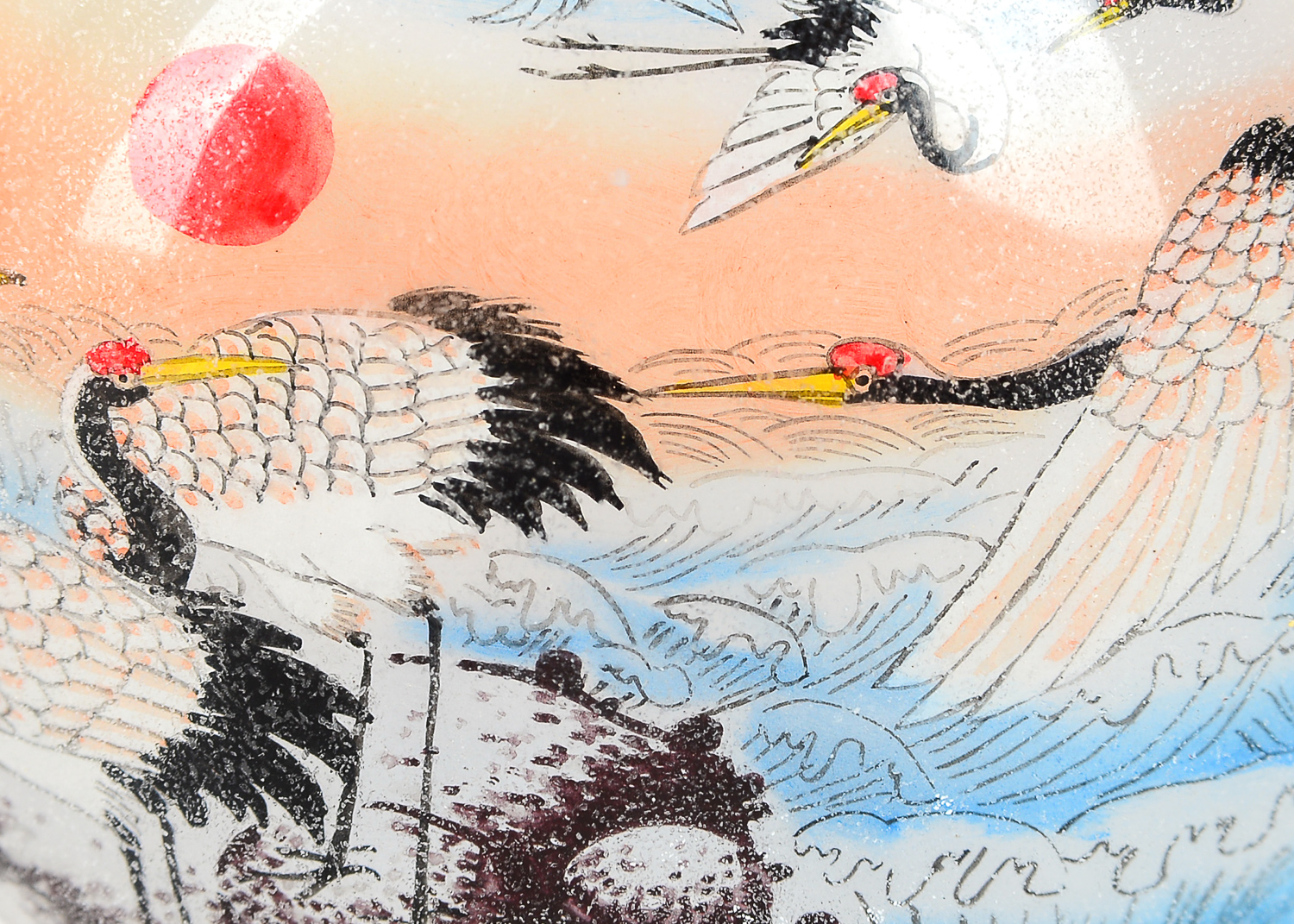 Reverse Painted Vintage Snuff Bottle