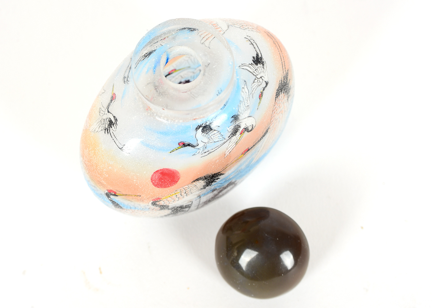 Reverse Painted Vintage Snuff Bottle