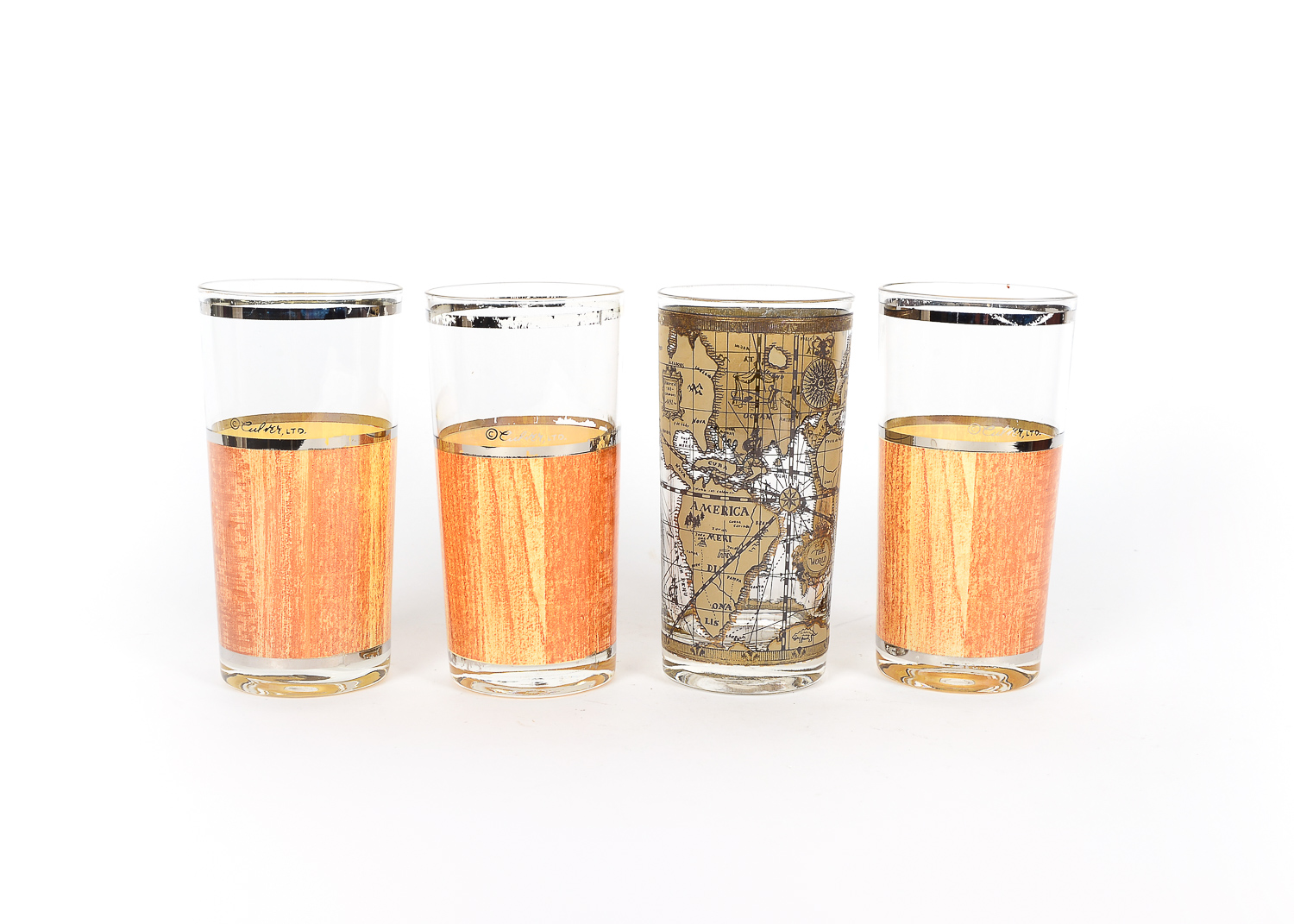 Collection of Vintage Highball Glasses by Culver