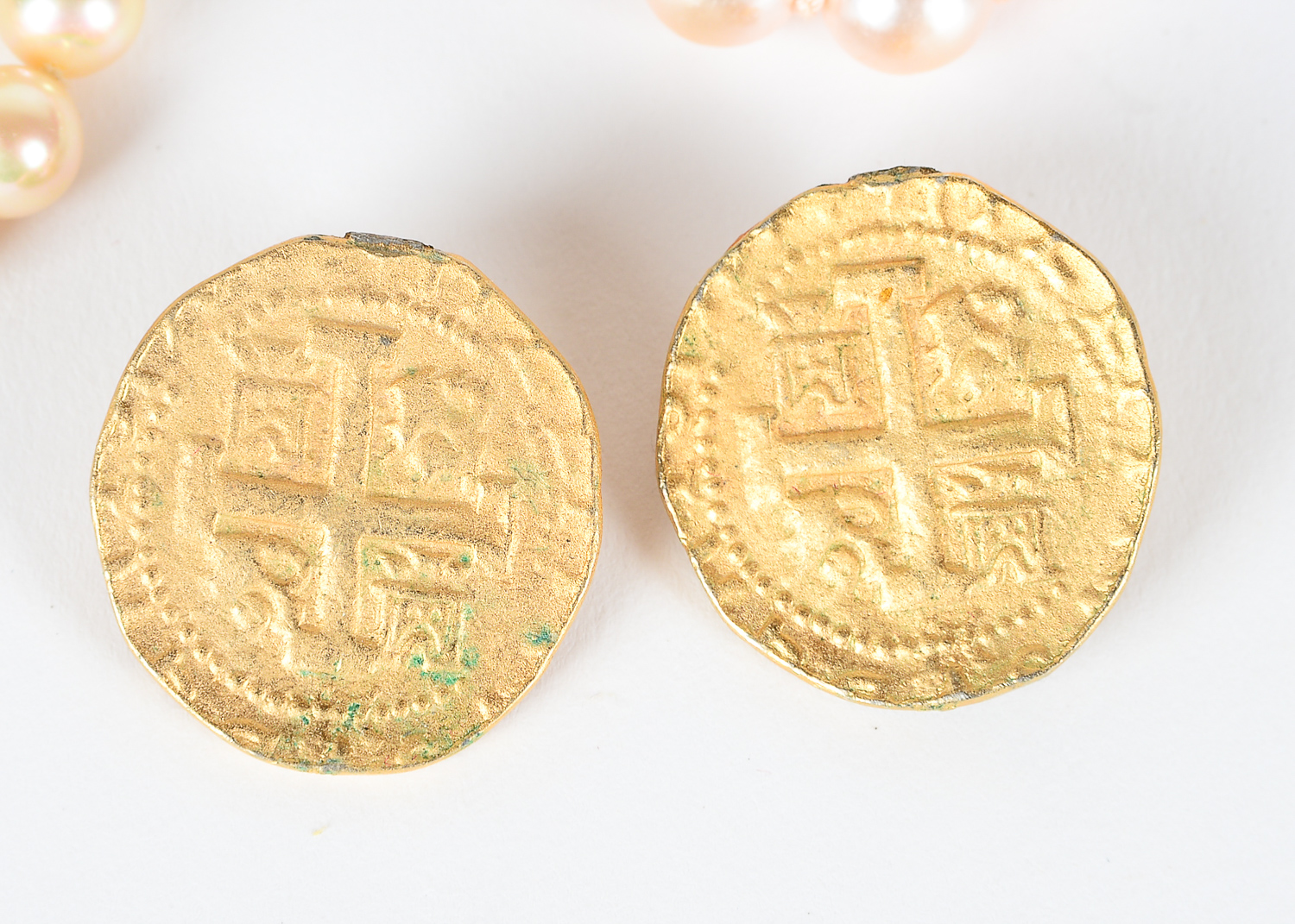 Collection of Gold Tone Jewelry Including Majorca Pearls