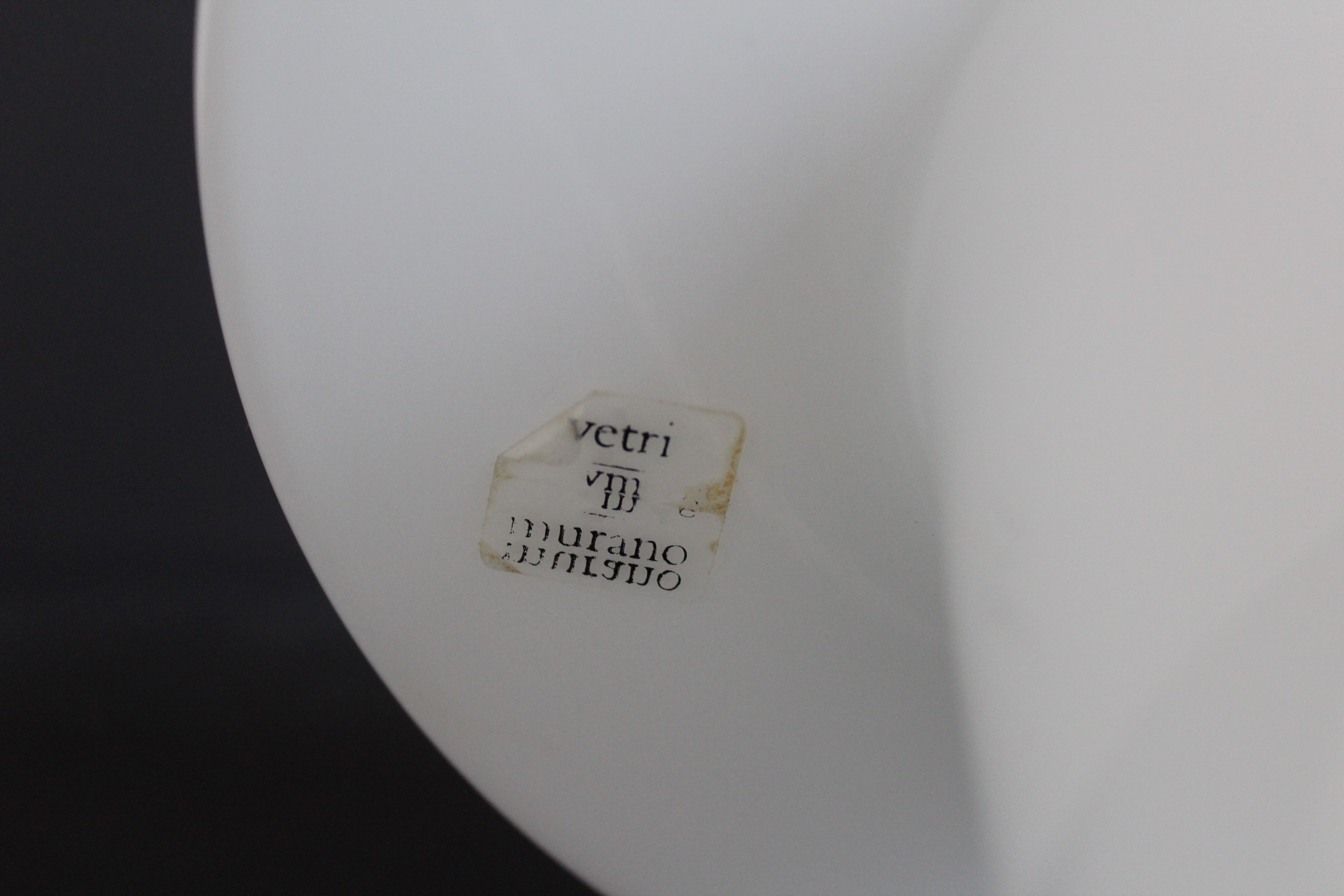 Vintage Vetri Murano Mushroom Lamp