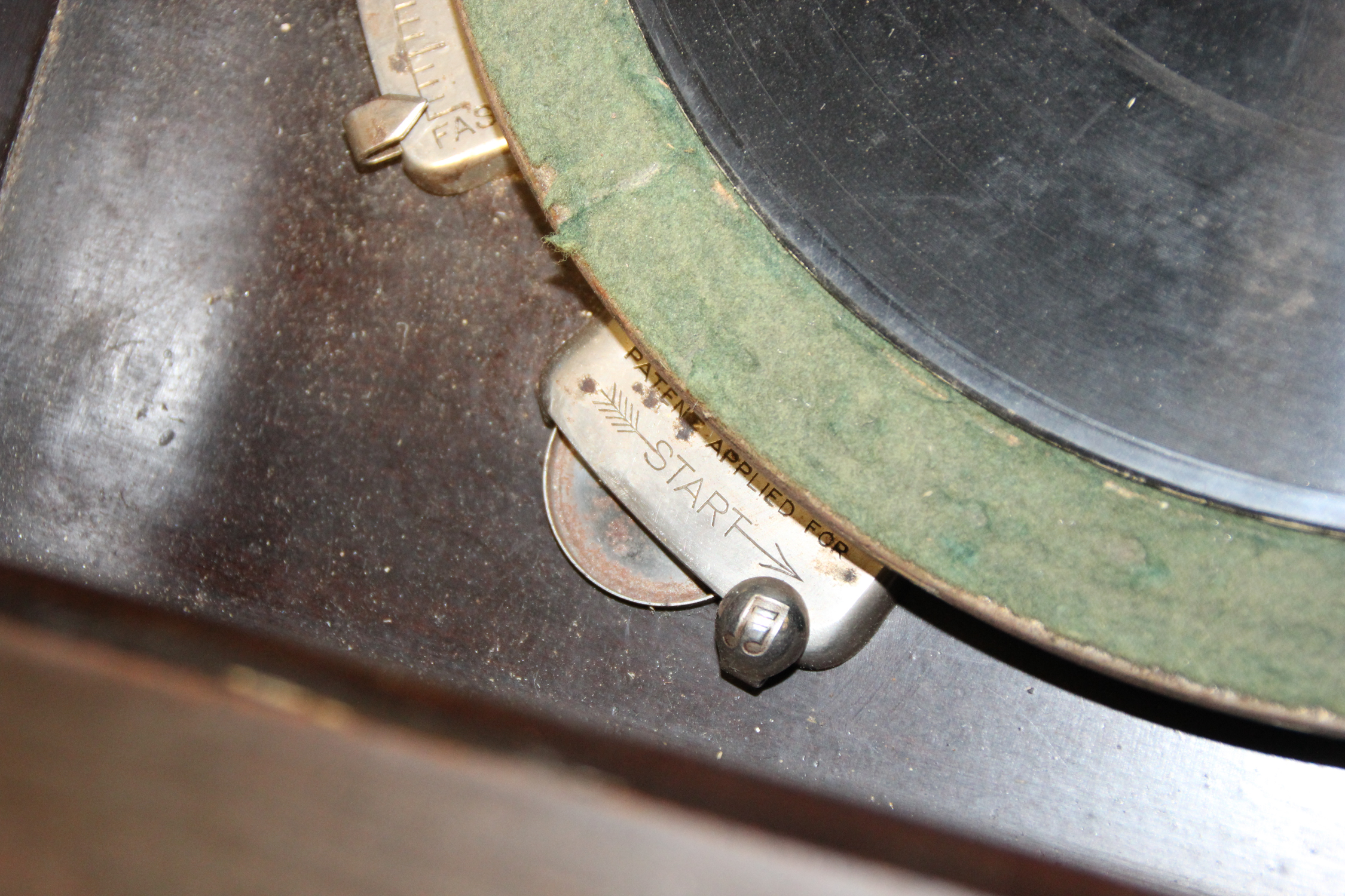 Vintage Columbia Grafonola Hand Crank Phonograph Cabinet