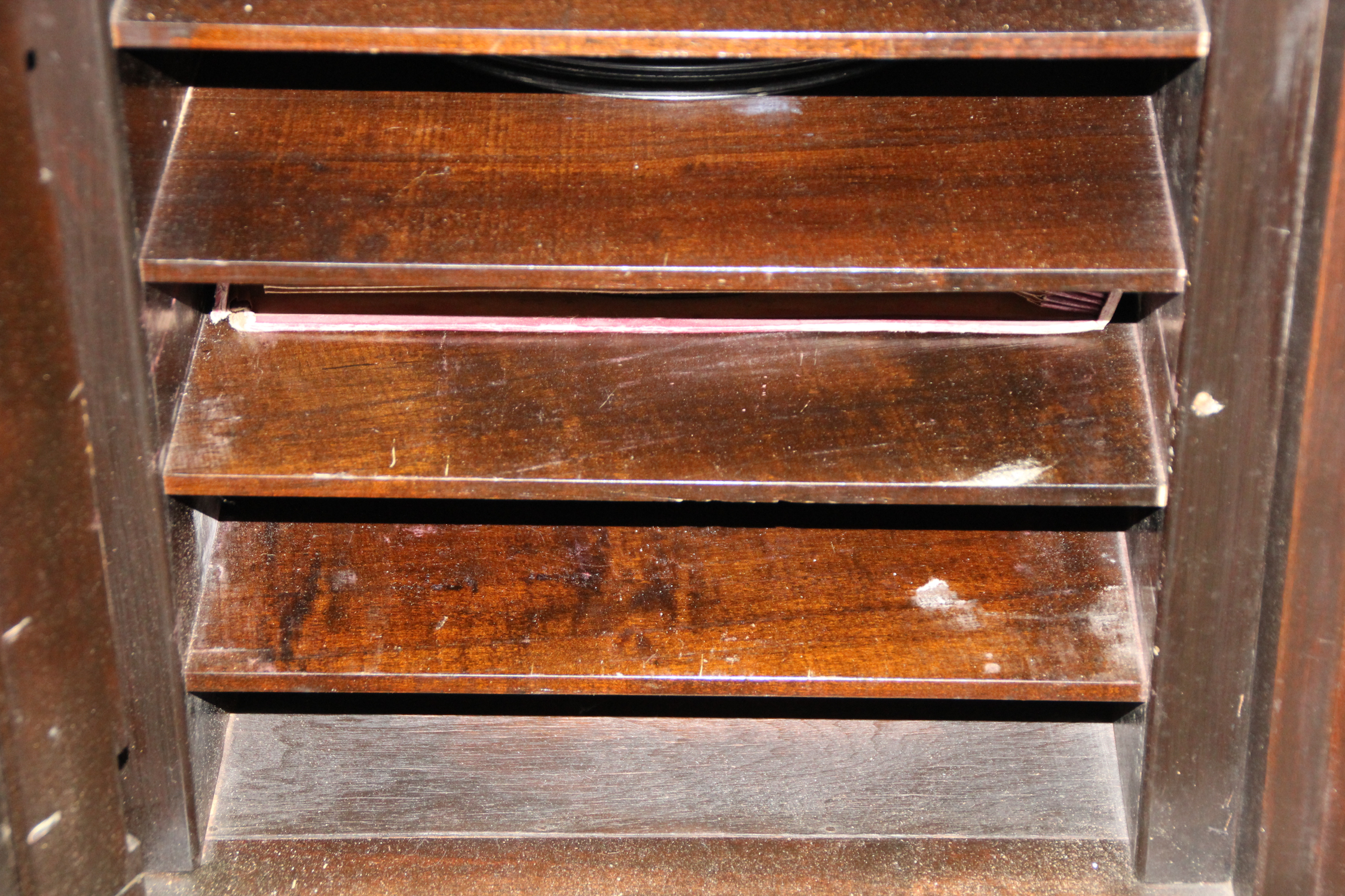 Vintage Columbia Grafonola Hand Crank Phonograph Cabinet