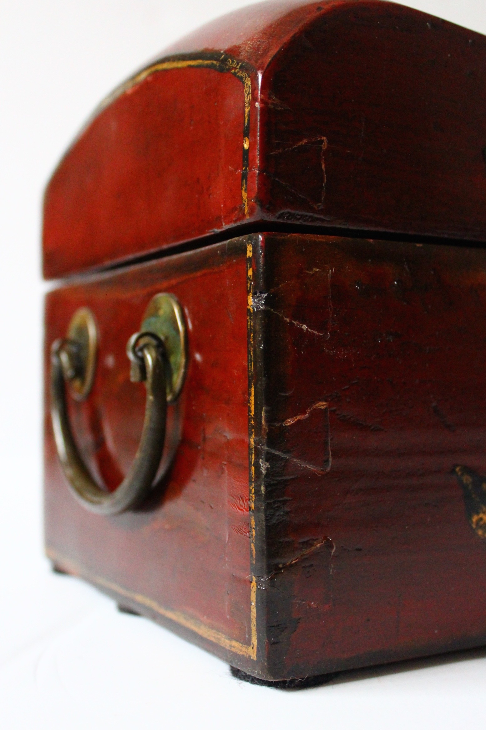 Antique Chinese Pillow Box