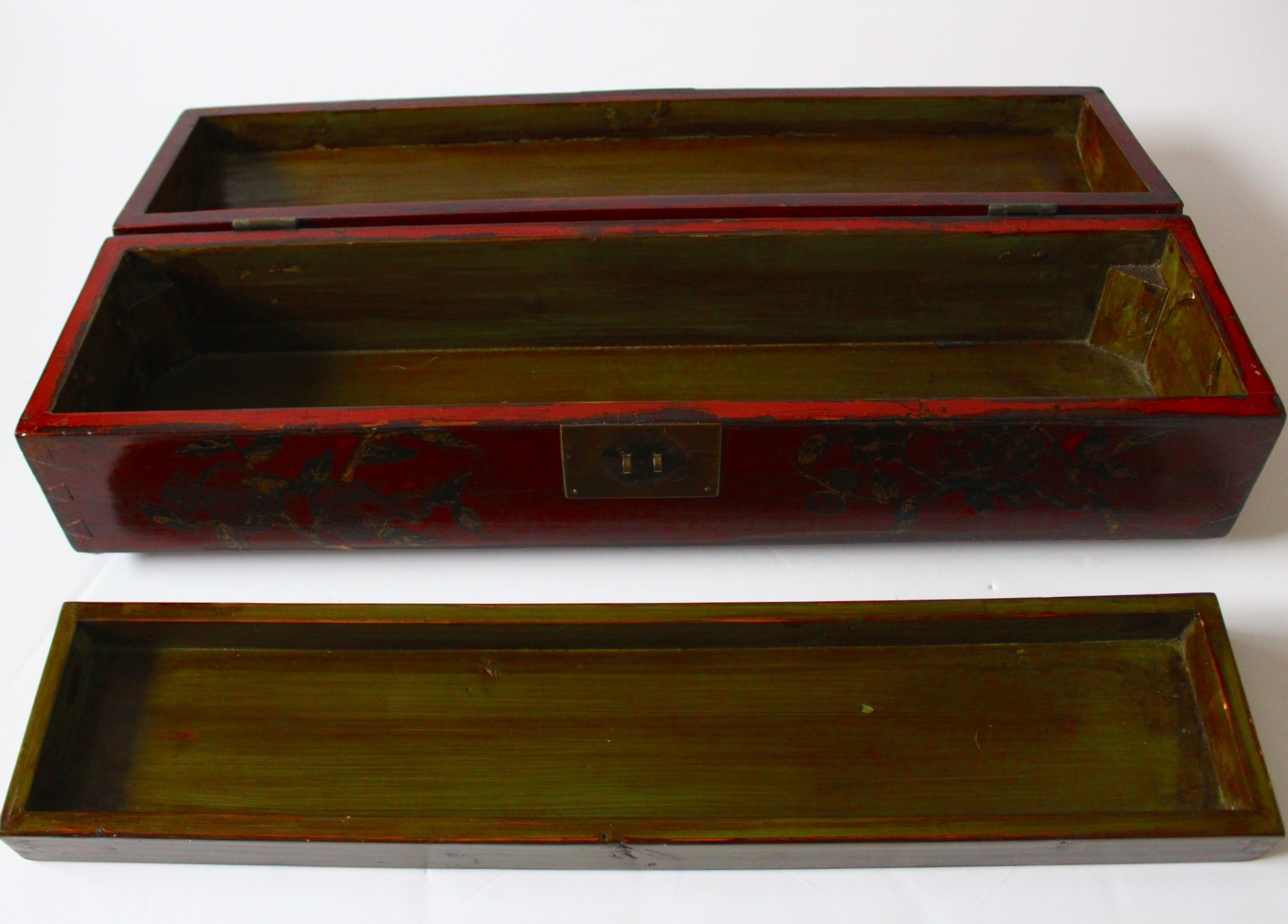 Antique Chinese Pillow Box