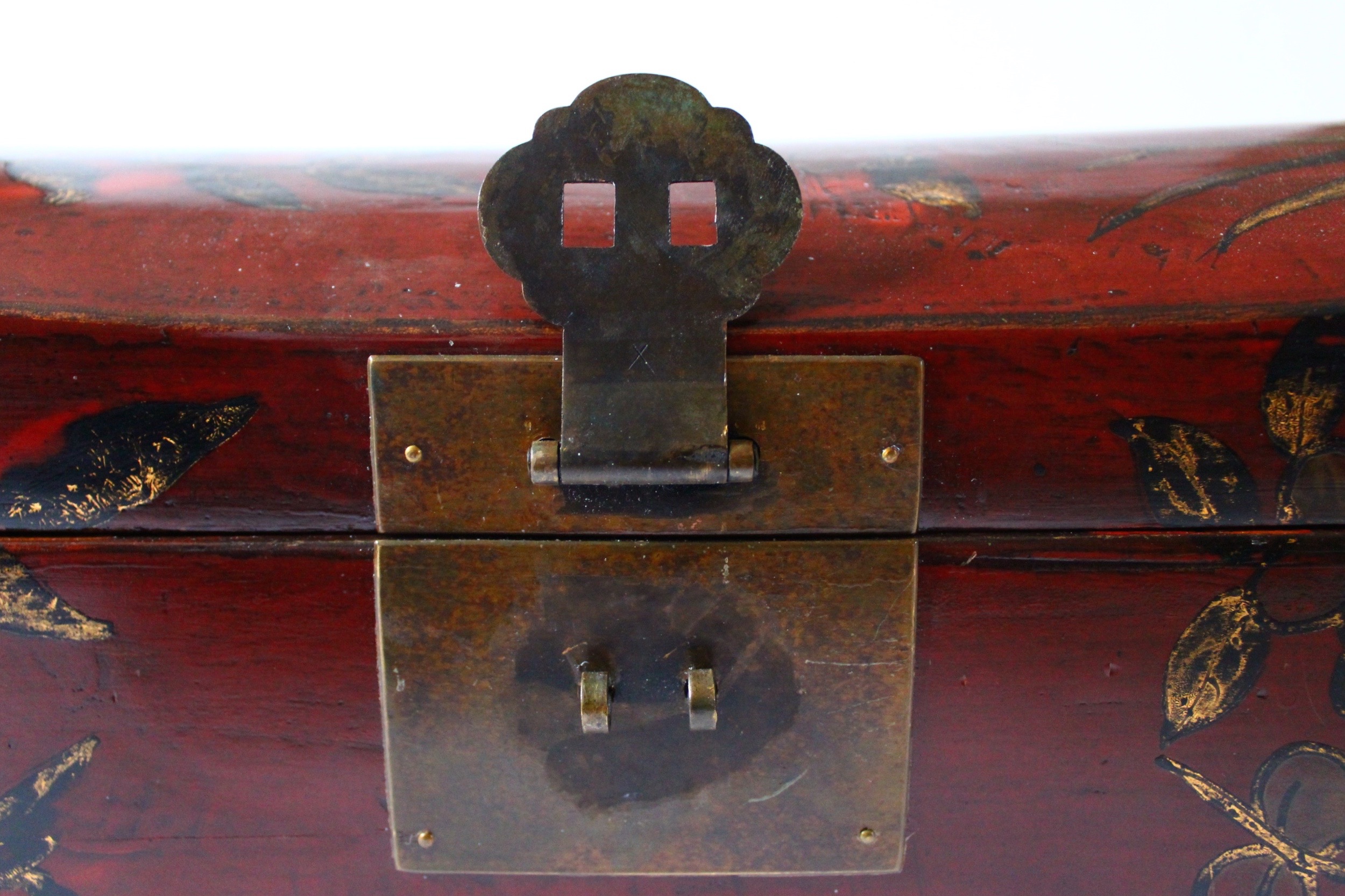 Antique Chinese Pillow Box