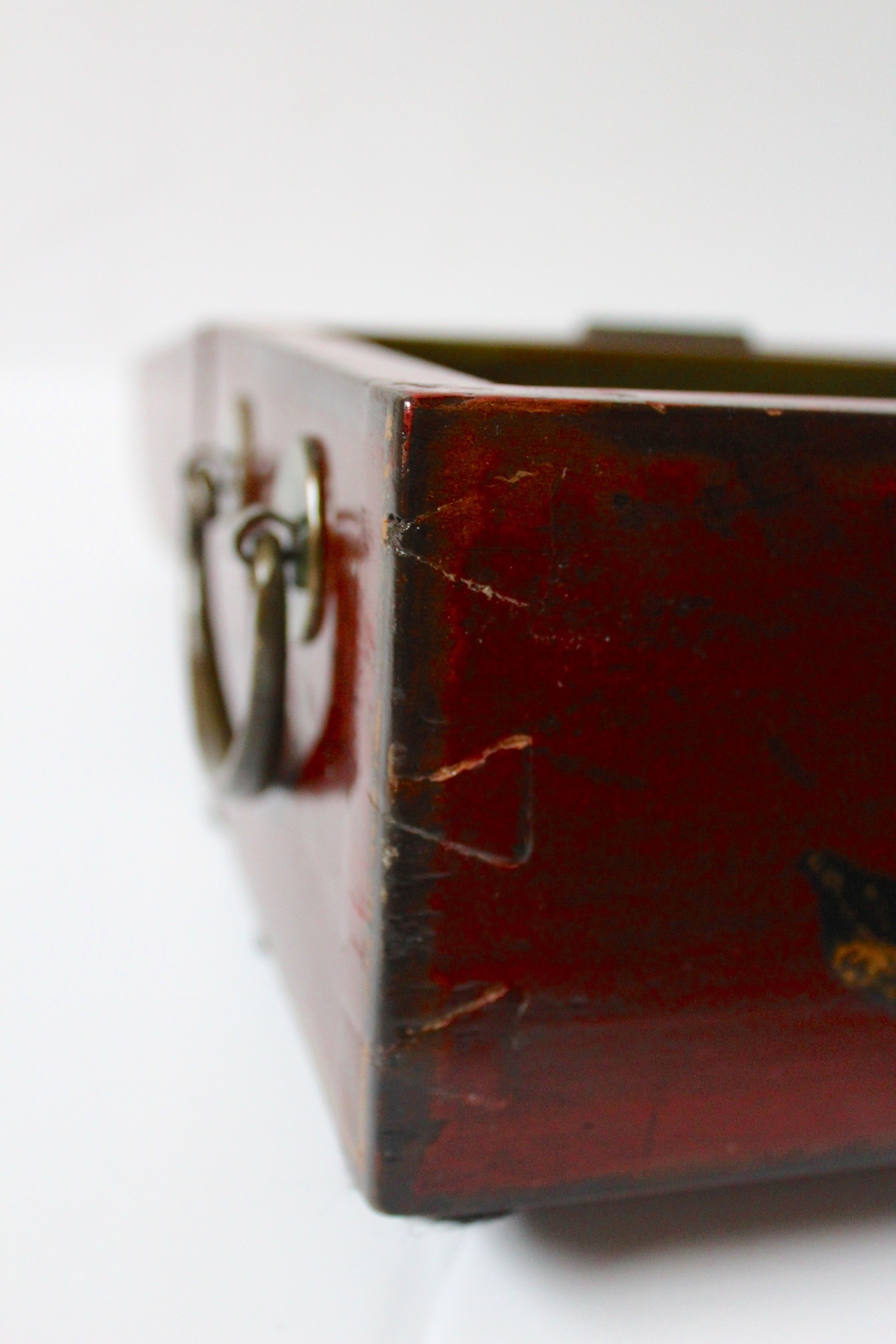 Antique Chinese Pillow Box