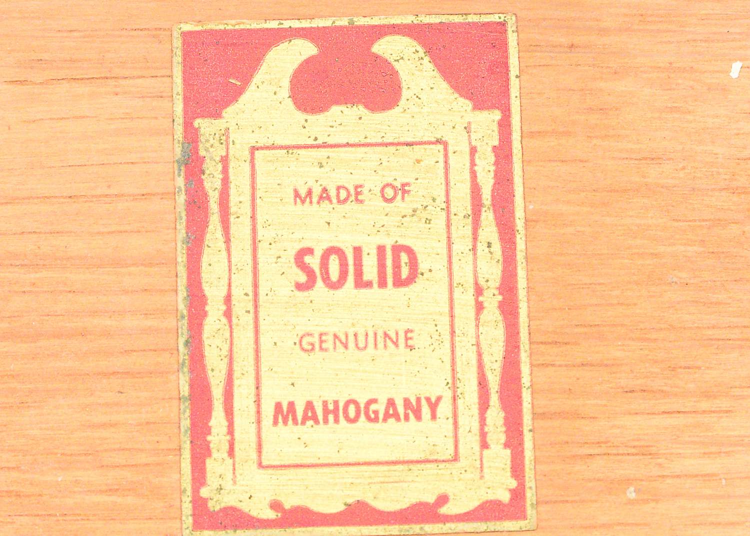 Sheraton Style Solid Mahogany Mirrored Dresser