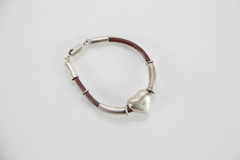 Sterling Heart Necklace and Bracelet