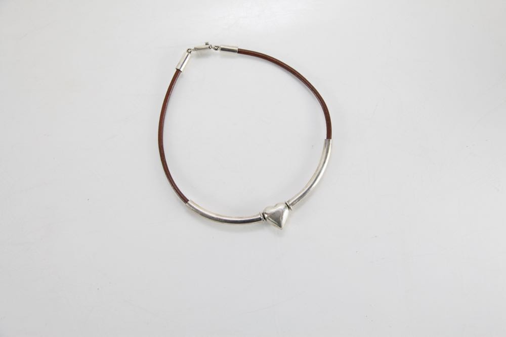 Sterling Heart Necklace and Bracelet