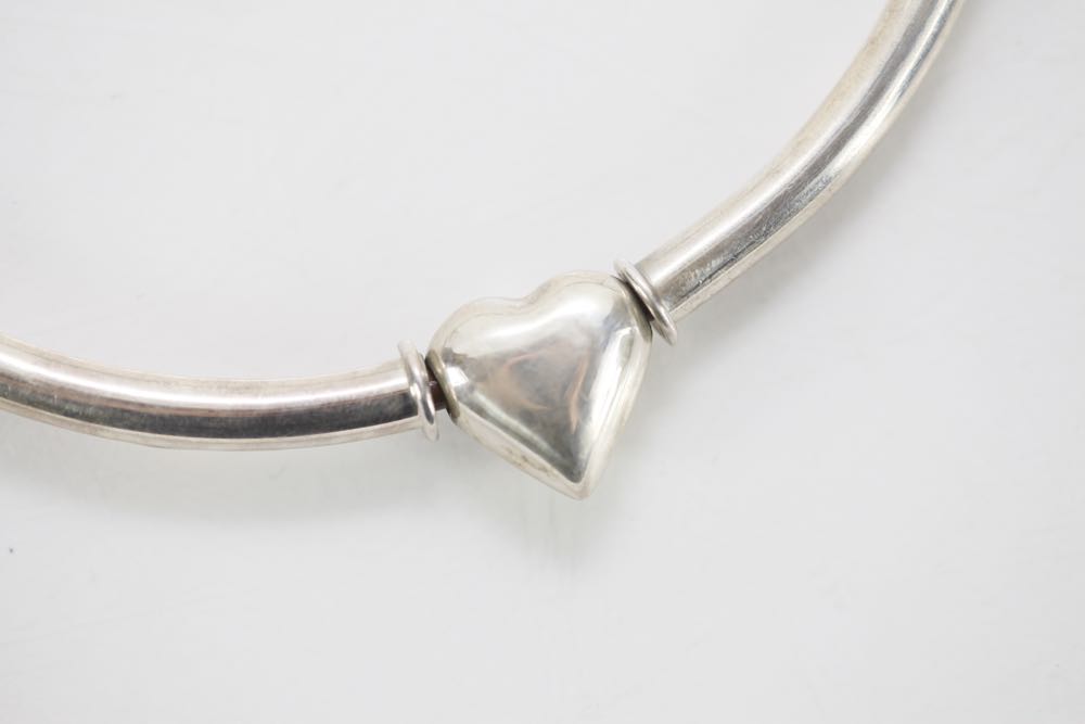 Sterling Heart Necklace and Bracelet