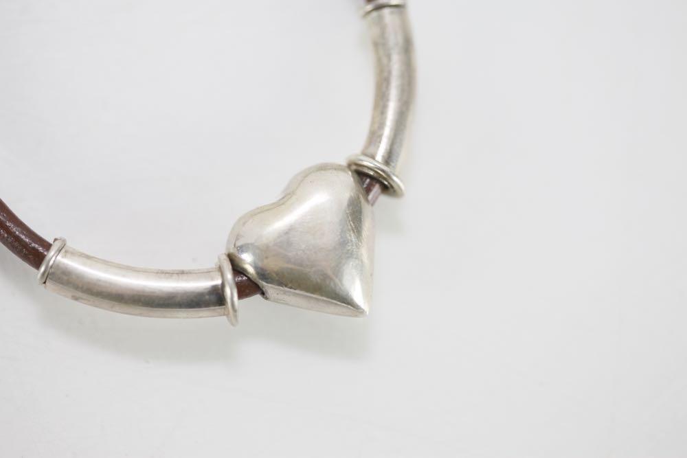 Sterling Heart Necklace and Bracelet