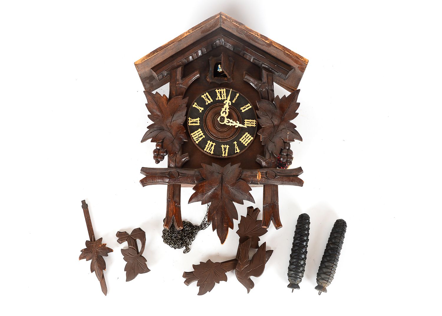 German Black Forest Carved Cuckoo Clock
