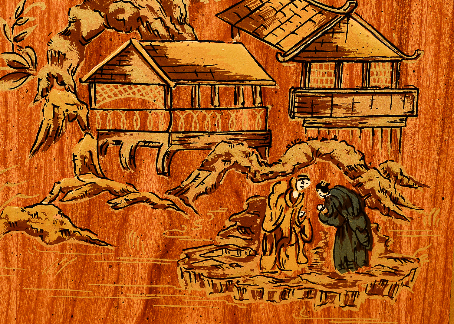 Chinoiserie Curio Cabinet by Drexel