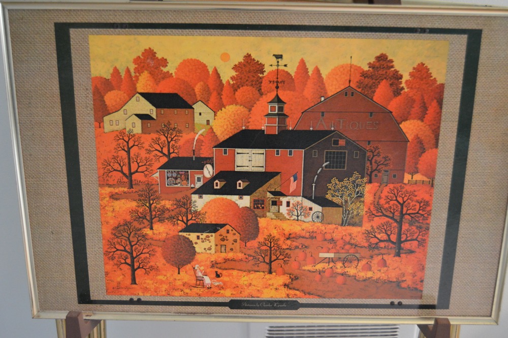 Charles Wysocki Four Seasons Folding Tray Set