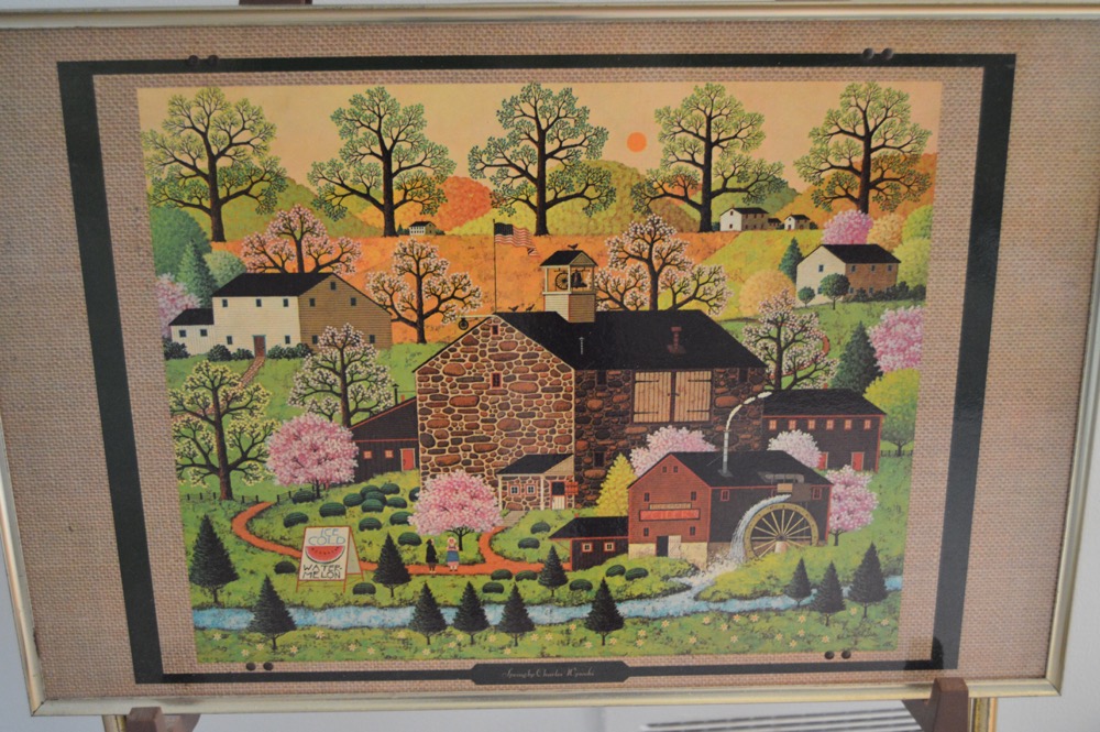 Charles Wysocki Four Seasons Folding Tray Set