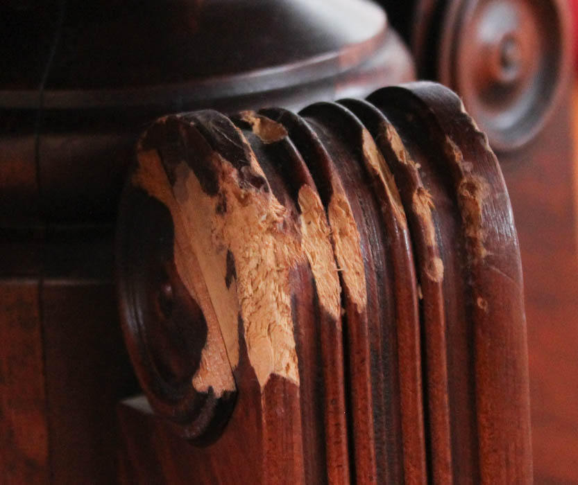 Cherry Stained Dining Room Table and Chairs