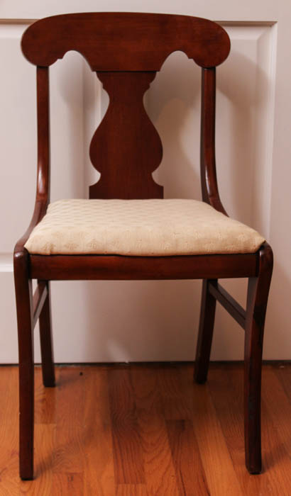 Cherry Stained Dining Room Table and Chairs
