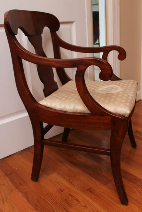 Cherry Stained Dining Room Table and Chairs