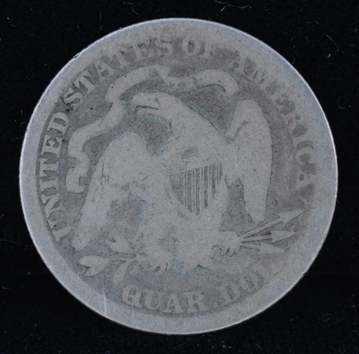 1875 Seated Liberty Silver Quarter