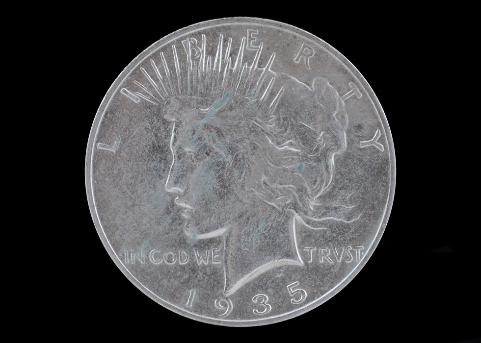 1935 S Peace Silver Dollar