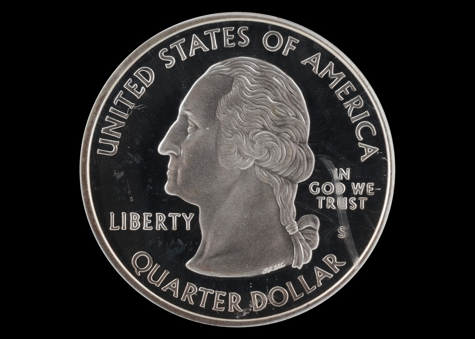 2007 S George Washington Silver Idaho State Quarter