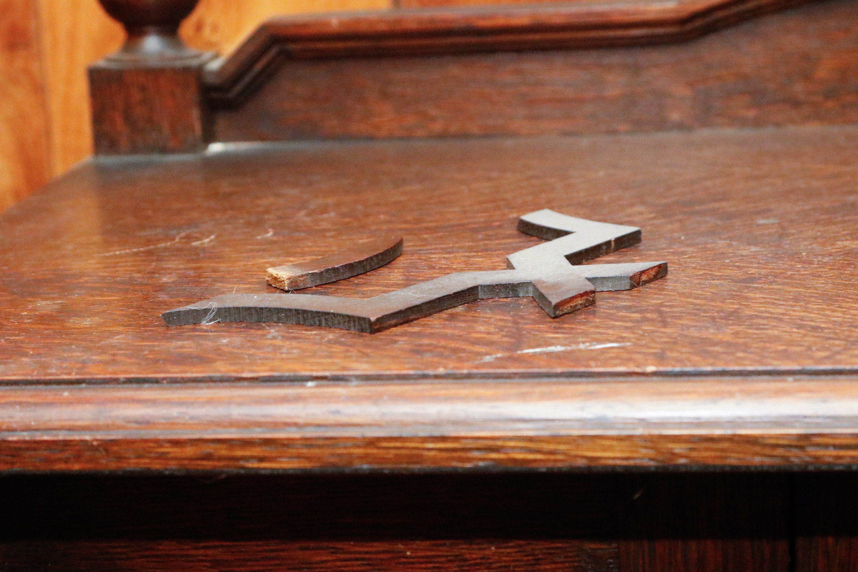 Late Victorian Oak Display Cabinet