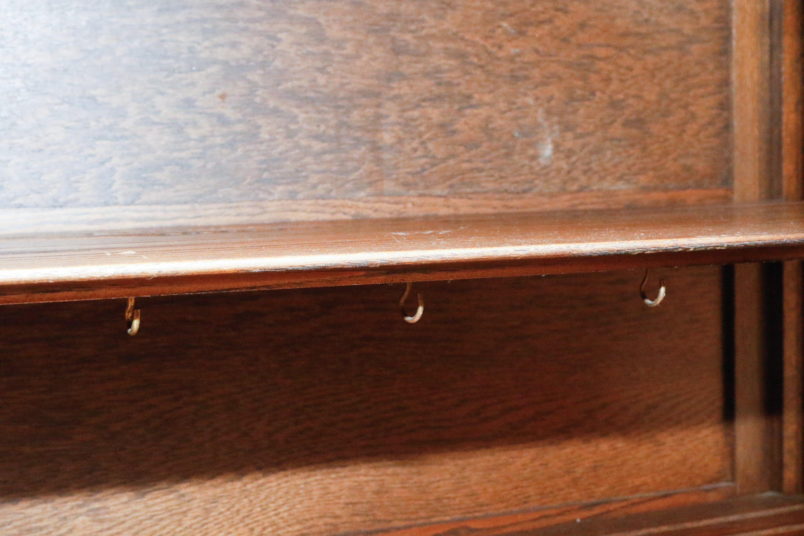 Late Victorian Oak Display Cabinet