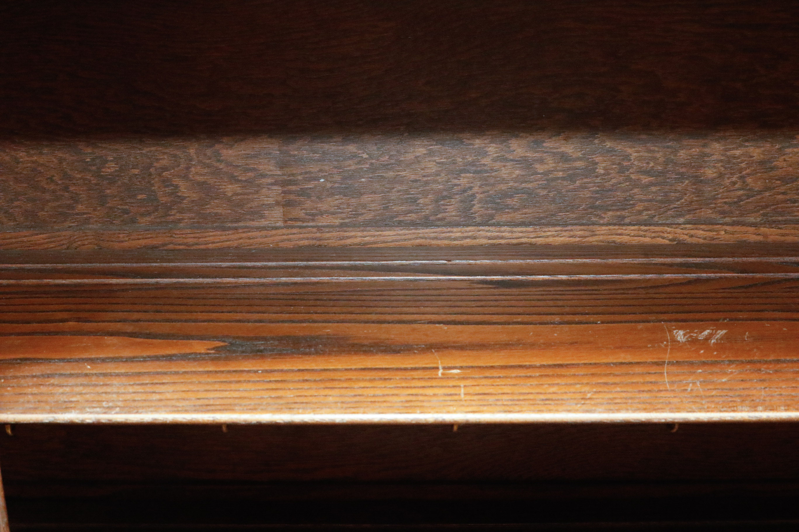 Late Victorian Oak Display Cabinet