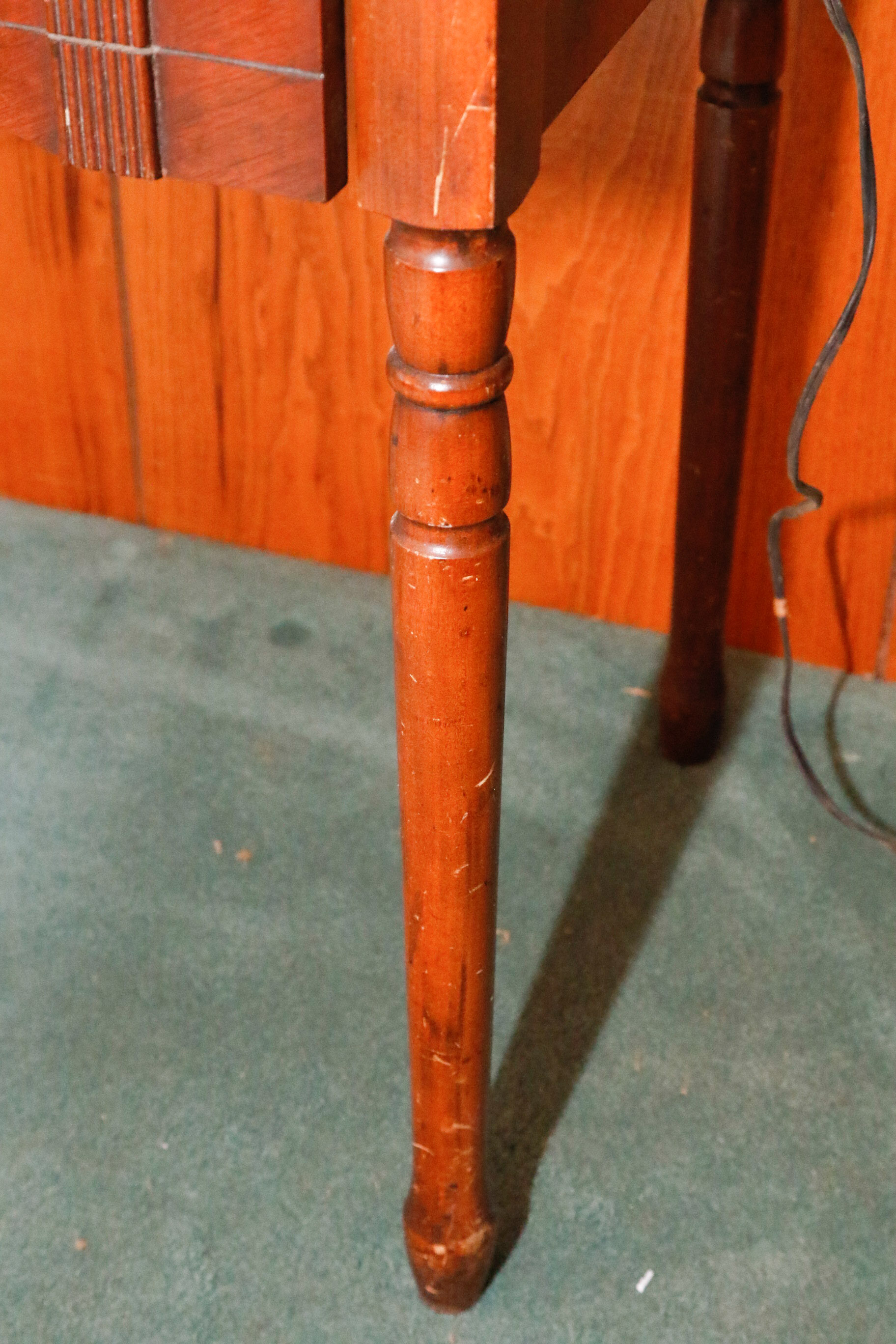 1920s White Rotary Sewing Machine Cabinet